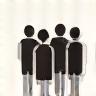Icon representing collaboration: abstract user figures.