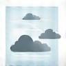 Icon representing scalability: a cloud graphic.